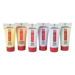 Xenos Verf-Talens acrylverf - pastel - set van 6