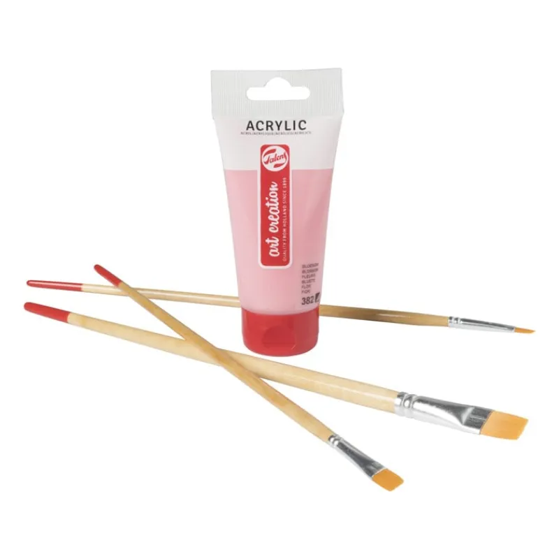 Xenos Verf-Talens acrylverf - roze - 75 ml