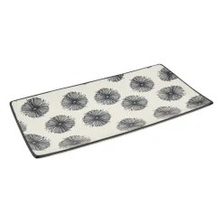 Xenos Sushi Servies|Tapasservies-Tapas bord Sevilla - bloemen - 28x15.5 cm