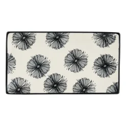 Xenos Sushi Servies|Tapasservies-Tapas bord Sevilla - bloemen - 21.5x12 cm