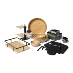 Xenos Etagères|Borrelplanken-Tapas plateau - 3 lagen - 26 cm