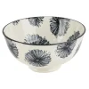 Xenos Sushi Servies|Tapasservies-Tapas rijstschaaltje Sevilla - bloemen - ø11.5x5.8 cm