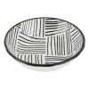 Xenos Sushi Servies|Tapasservies-Tapas sausschaaltje Sevilla - zwarte streepjes - ø9x2.5 cm