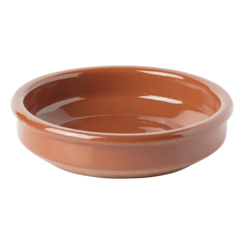 Xenos Tapasservies-Tapas schaaltje klei - bruin - ⌀12 cm