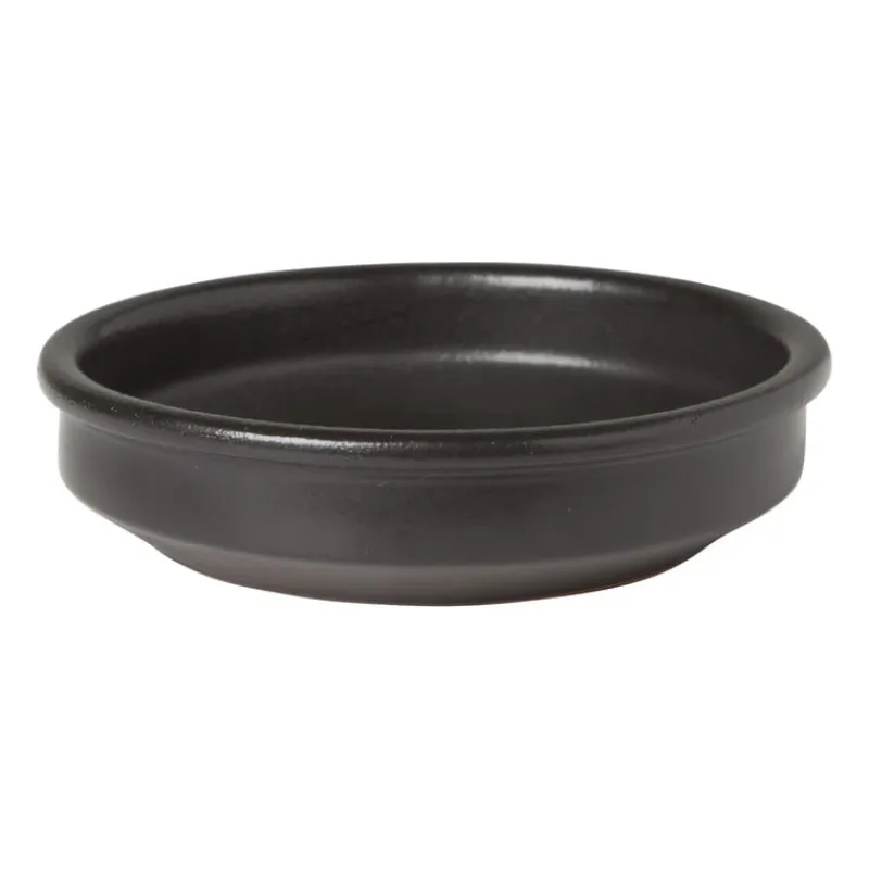 Xenos Tapasservies-Tapas schaaltje klei - zwart - ⌀14 cm