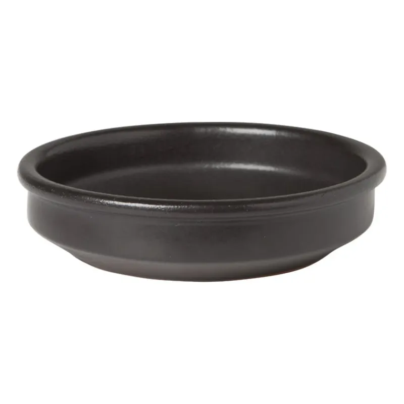 Xenos Tapasservies-Tapas schaaltje klei - zwart - ⌀16 cm