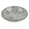 Xenos Sushi Servies|Tapasservies-Tapas schaaltje Sevilla - zwarte streepjes - ø14x3.5 cm
