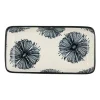 Xenos Sushi Servies|Tapasservies-Tapas schaaltje Sevilla rechthoekig - bloemen - 12.5x6x5 cm