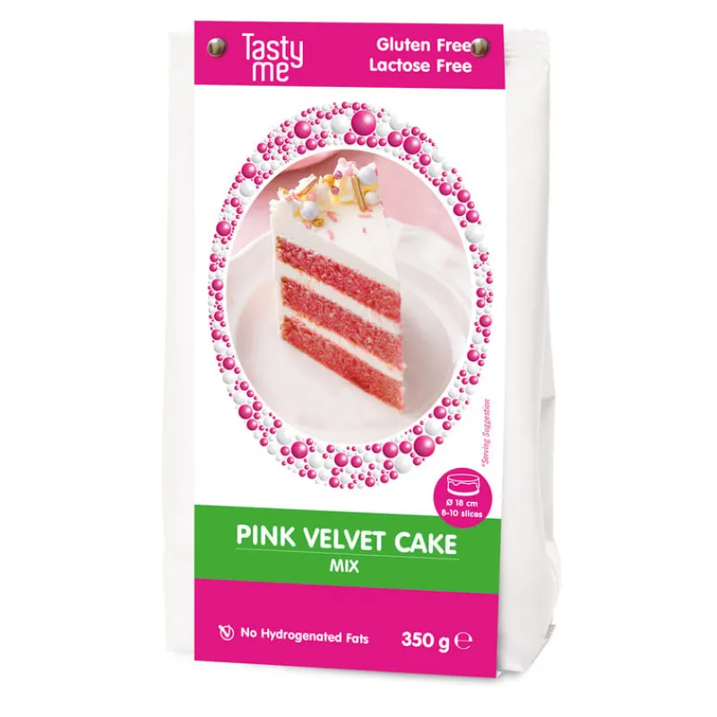 Tasty Me Babyshower|Bakmixen-pink velvet cake - roze - 350 g