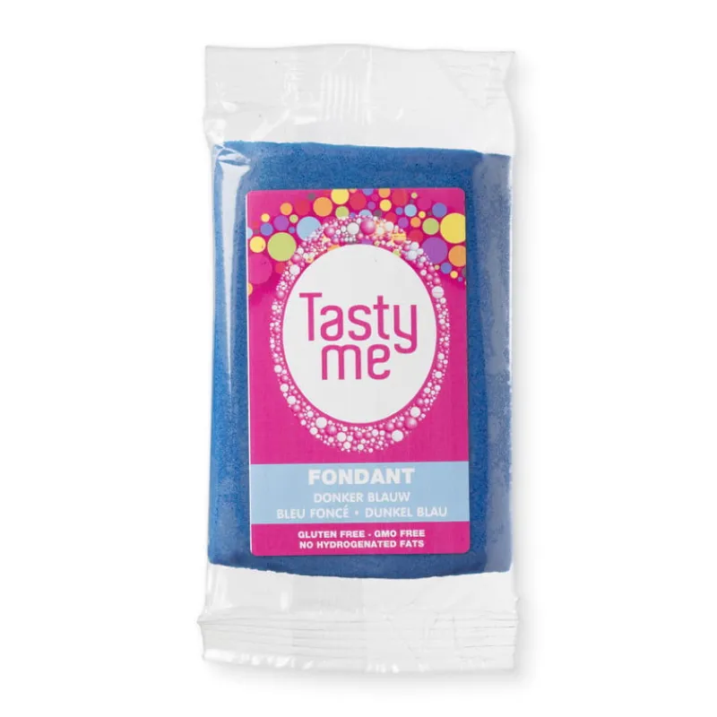 Tasty Me Fondant|Taartdecoratie-rolfondant - donkerblauw - 200 gram