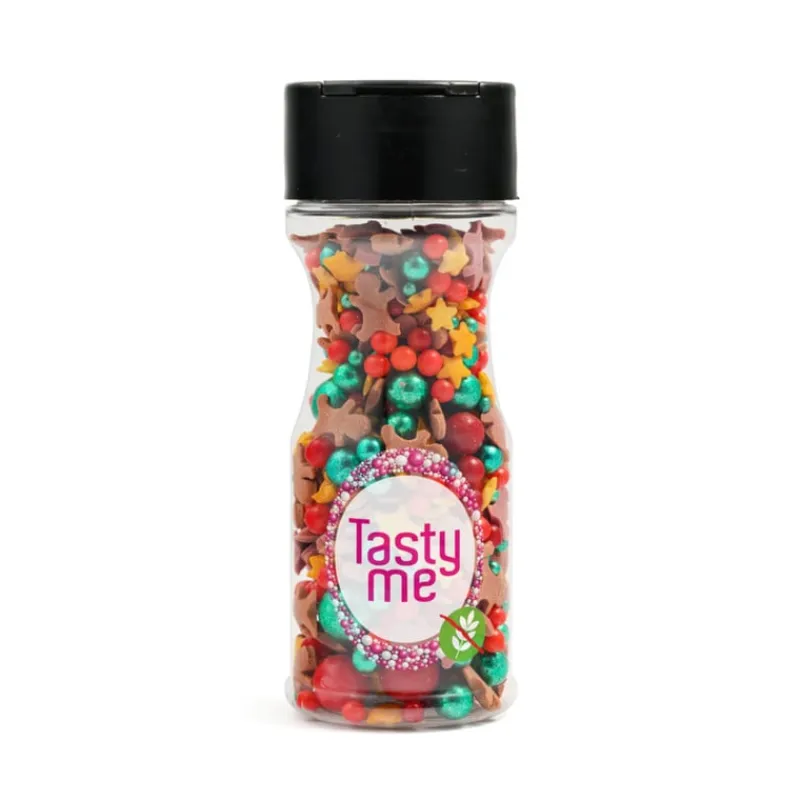 Xenos Taartdecoratie|Kerst Bakken-Tasty Me sprinkles - x-mas - 80 g