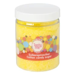 Tasty Me Snoep|Suikerspin-suikerspinsuiker - banaan/geel - 250 gram