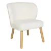 Xenos Fauteuils-Teddy fauteuil - Troyes - wit - 68.5x60x59.5 cm