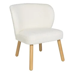 Xenos Fauteuils-Teddy fauteuil - Troyes - wit - 68.5x60x59.5 cm