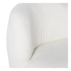 Xenos Fauteuils-Teddy fauteuil - wit - ø73.5x71.5 cm