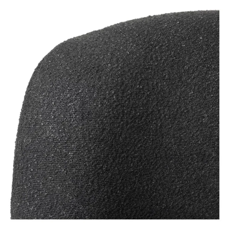 Xenos Fauteuils-Teddy fauteuil - zwart - ø73.5x71.5 cm