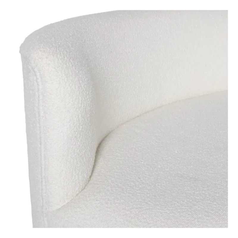 Xenos Bankjes-Teddy loveseat fauteuil - wit - 71x120x71 cm