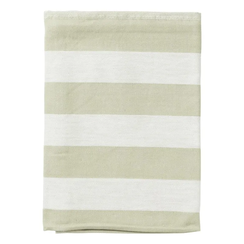Xenos Thee- En Keukendoeken-Theedoek strepen - groen/wit - 50x70 cm