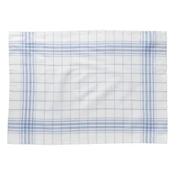 Xenos Thee- En Keukendoeken-Theedoeken set van 3 - blauw /wit - 45x65 cm