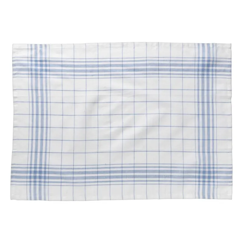 Xenos Thee- En Keukendoeken-Theedoeken set van 3 - blauw /wit - 45x65 cm