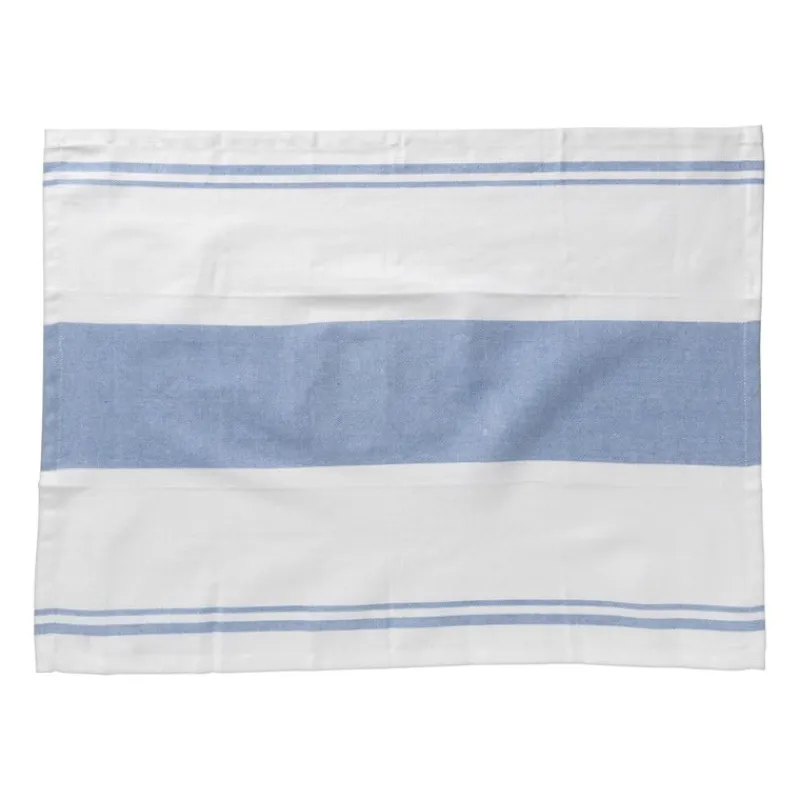 Xenos Thee- En Keukendoeken-Theedoeken set van 3 - blauw /wit - 45x65 cm