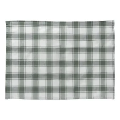 Xenos Thee- En Keukendoeken-Theedoeken set van 3 - groen/wit - 45x65 cm