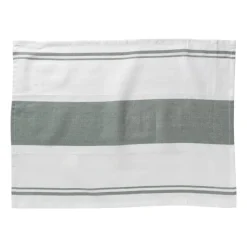 Xenos Thee- En Keukendoeken-Theedoeken set van 3 - groen/wit - 45x65 cm