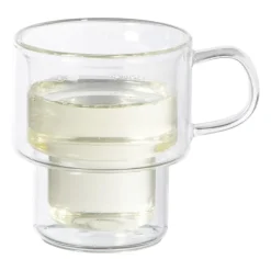Xenos Theeglazen|Theeglazen-Theeglas dubbelwandig - 100 ml - glas