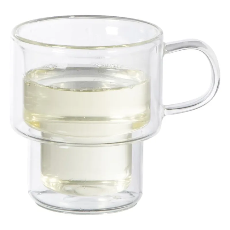 Xenos Theeglazen|Theeglazen-Theeglas dubbelwandig - 100 ml - glas
