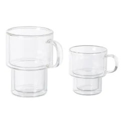 Xenos Theeglazen|Theeglazen-Theeglas dubbelwandig - 100 ml - glas