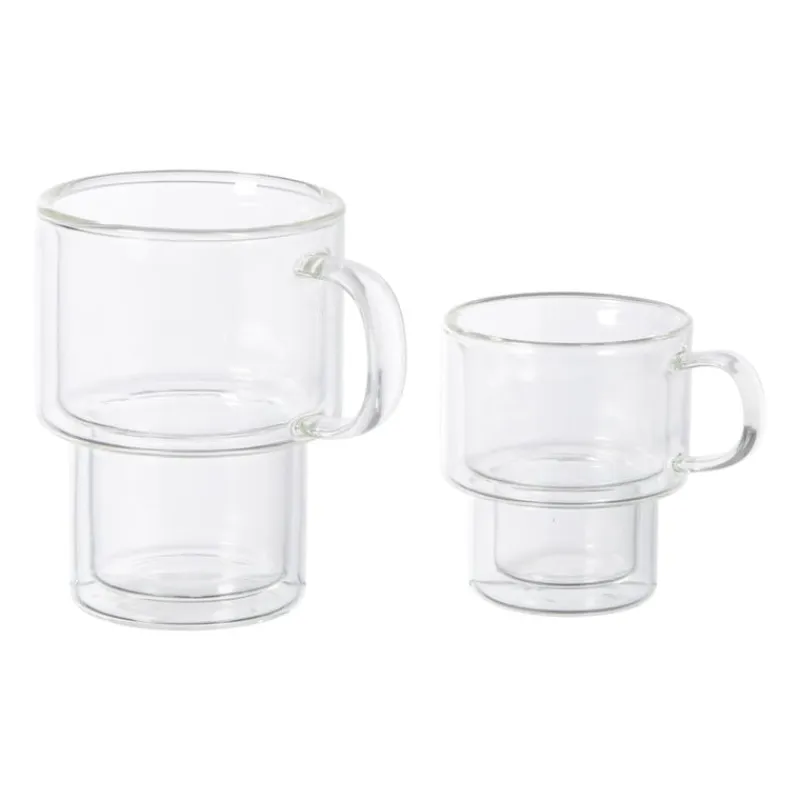 Xenos Theeglazen|Theeglazen-Theeglas dubbelwandig - 100 ml - glas