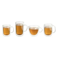 Xenos Koffieglazen|Theeglazen-Theeglas dubbelwandig - 470 ml