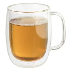Xenos Koffieglazen|Theeglazen-Theeglas dubbelwandig - 400 ml