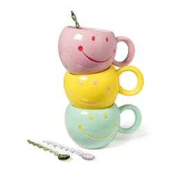 Xenos Thee Accessoires|Lepels-Theelepels groen - glas - set van 4
