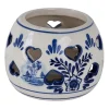 Xenos Holland Souvenirs-Theelichthouder - Delfts blauw - ⌀9 cm