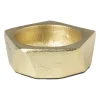 Xenos Waxinelichthouders-Theelichthouder achthoek - goud - ø5.5x2 cm