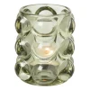 Xenos Waxinelichthouders-Theelichthouder bubbels - groen - ø8.5x9 cm