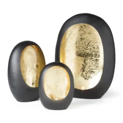 Xenos Waxinelichthouders-Theelichthouder Egg - middel - 18x9x24 cm