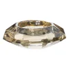 Xenos Waxinelichthouders-Theelichthouder Kristal - licht bruin -ø8x3 cm