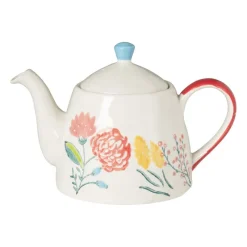 Xenos Theepotten-Theepot bloemen - multikleur - 750 ml