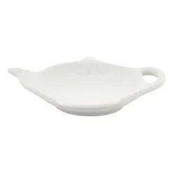Xenos Thee Accessoires-Theezakjeshouder - wit porselein