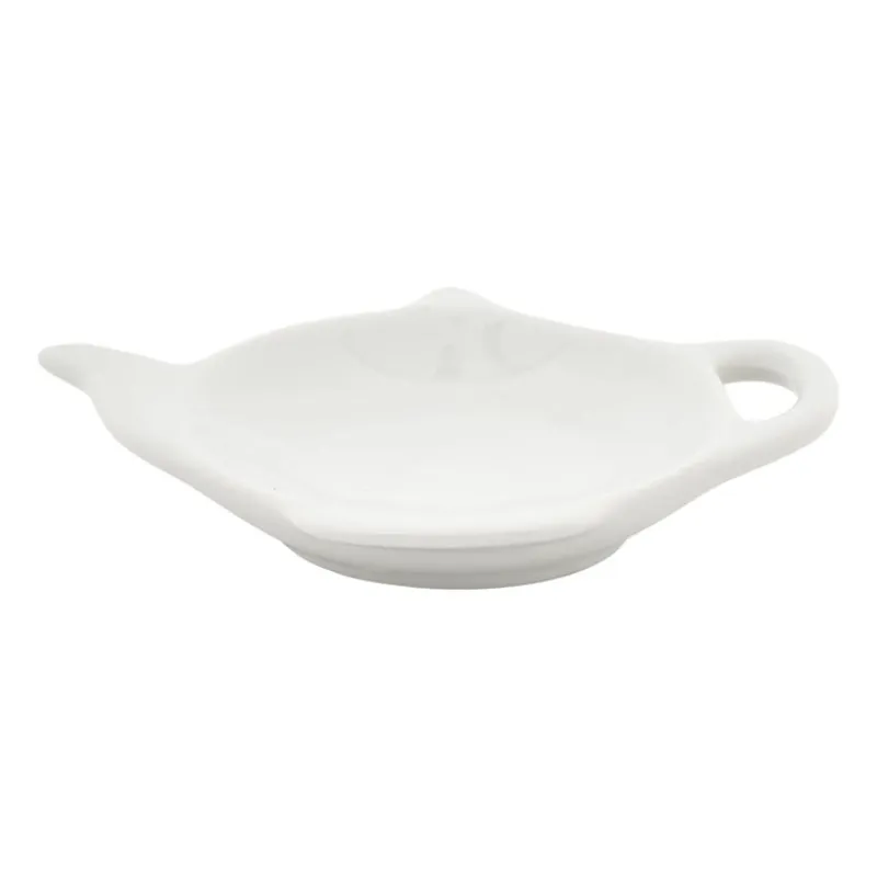 Xenos Thee Accessoires-Theezakjeshouder - wit porselein