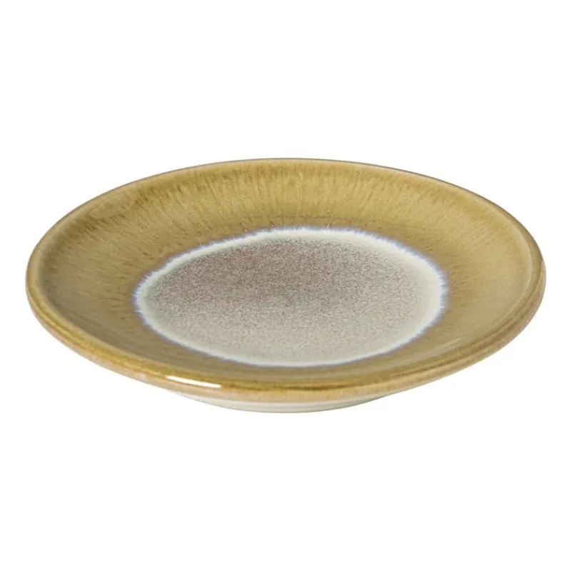 Xenos Thee Accessoires-Theezakjeshouder roots - oker - ø10x1.5 cm