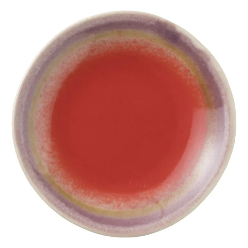 Xenos Thee Accessoires-Theezakjeshouder Roots - rood/paars - ø10x1.5 cm