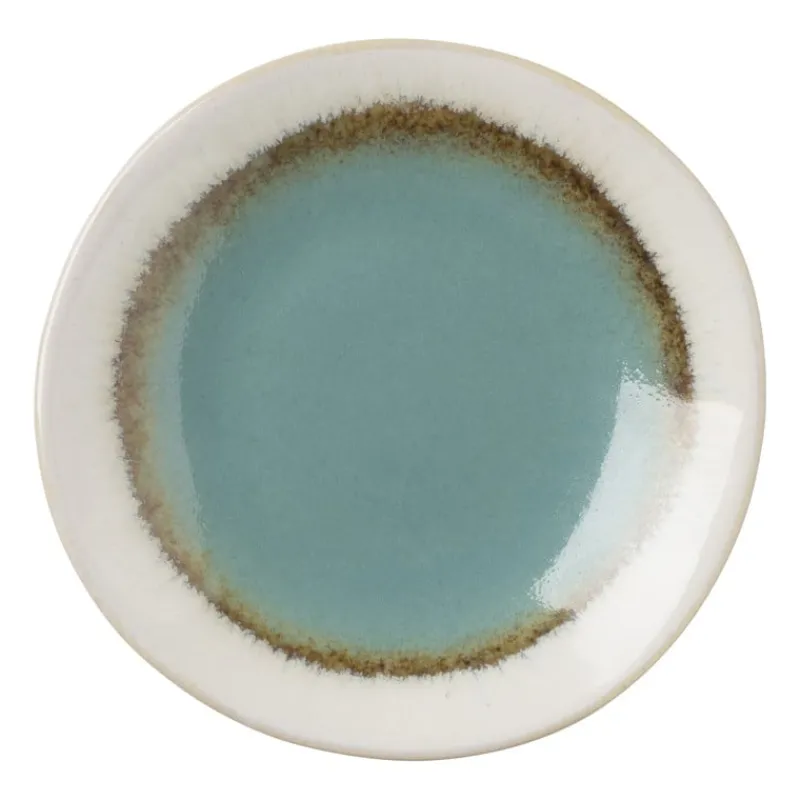 Xenos Thee Accessoires-Theezakjeshouder Roots - turquoise - ø10x1.5 cm