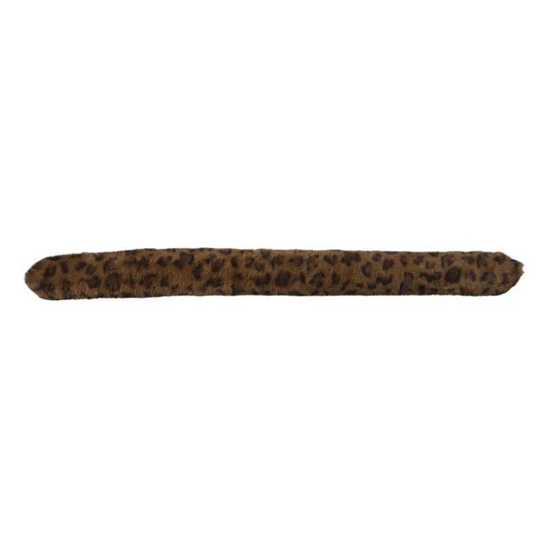 Xenos Winterartikelen-Tochtstopper panter - bruin - 90x9 cm