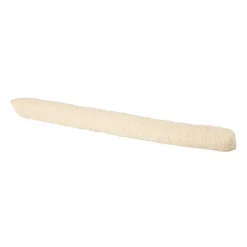 Xenos Winterartikelen-Tochtstopper teddy - beige - 90x9 cm