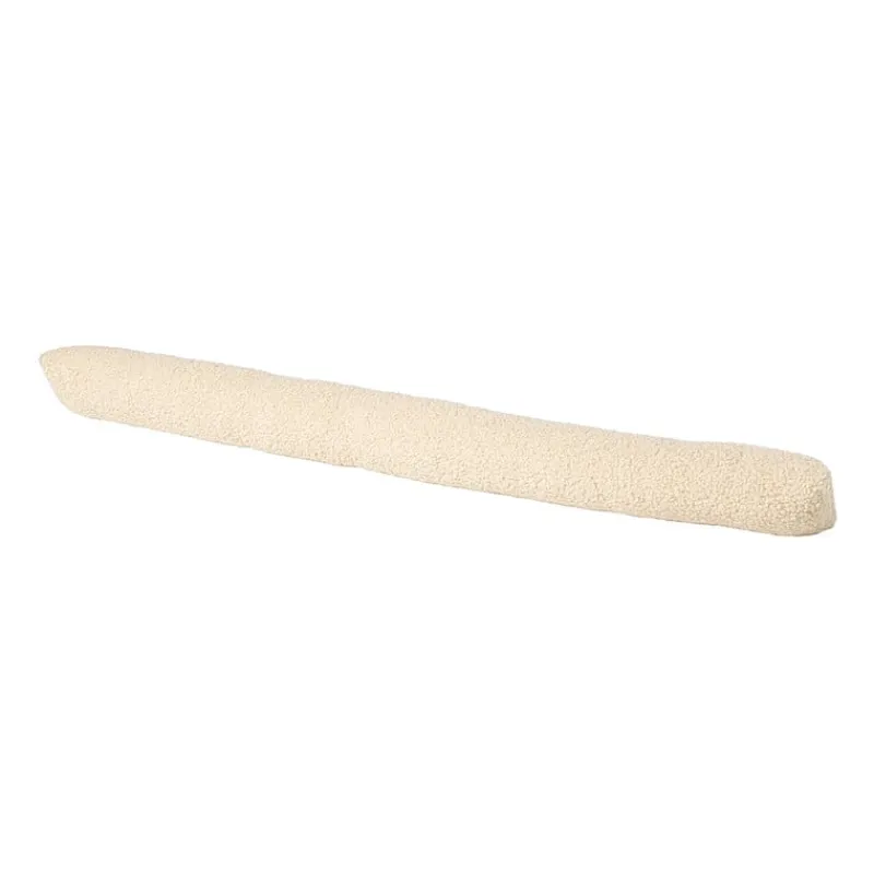 Xenos Winterartikelen-Tochtstopper teddy - beige - 90x9 cm