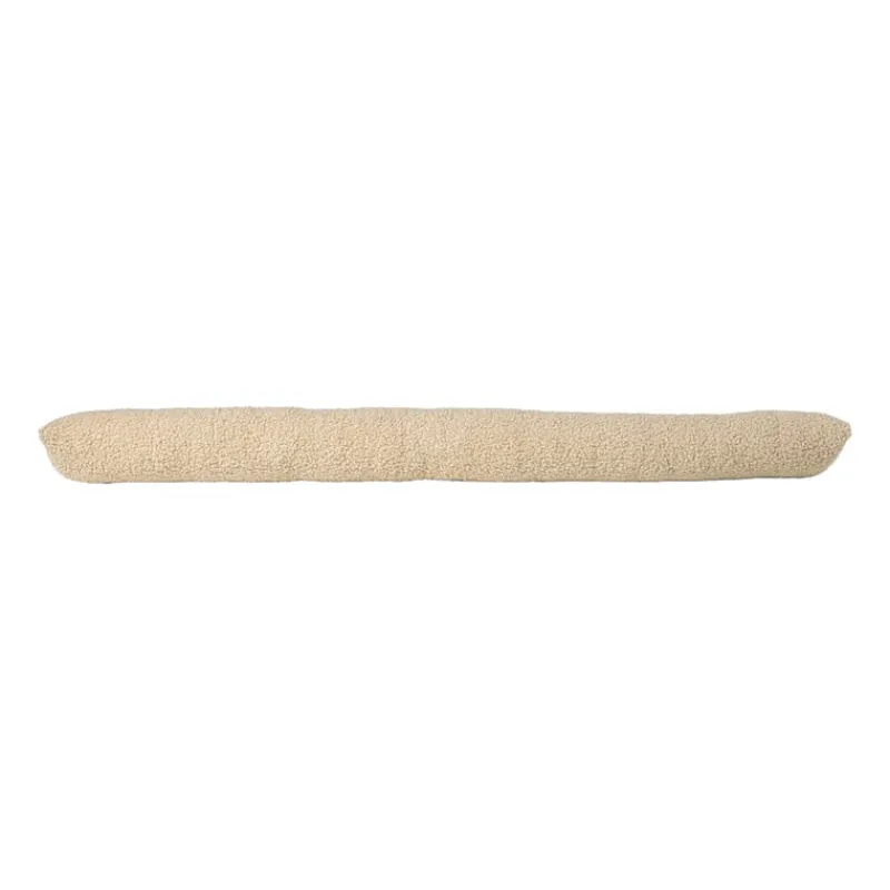 Xenos Winterartikelen-Tochtstopper teddy - beige - 90x9 cm