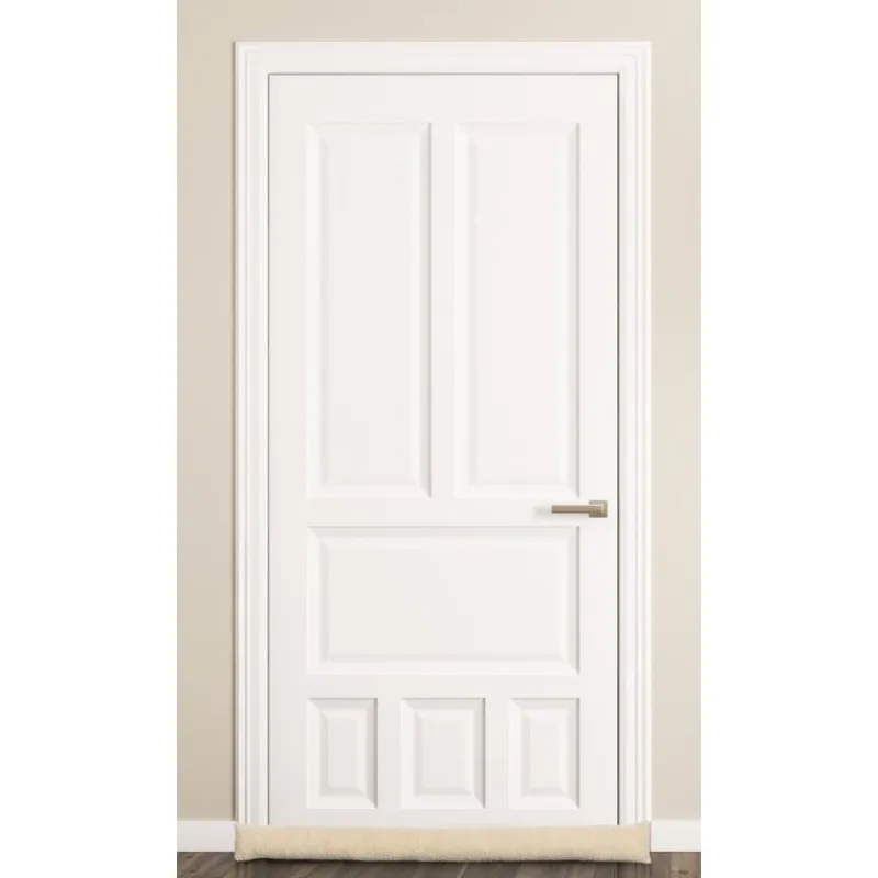 Xenos Winterartikelen-Tochtstopper teddy - beige - 90x9 cm